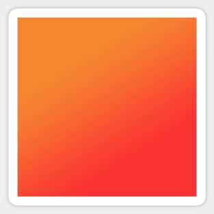 Orange to Red Gradient Sticker